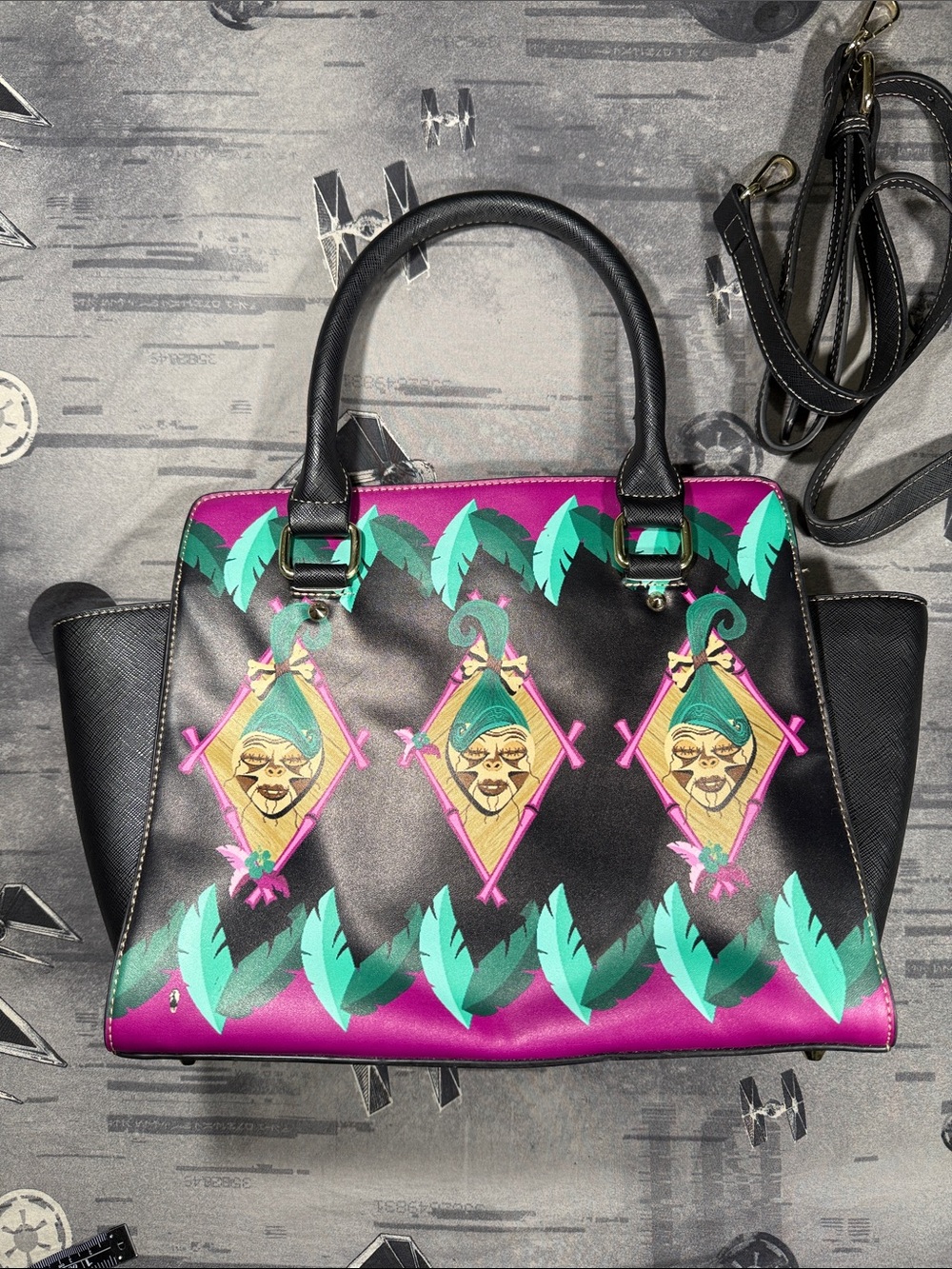 THE OBLONG BOX SHOP SHRUNKEN HEAD MINI TOTE BAG
